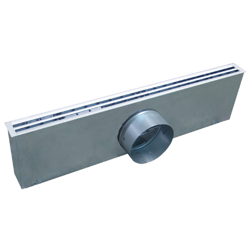 Orientable rollers linear diffuser.